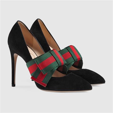 gucci pumps with bow|Gucci Designer Pumps for Women .